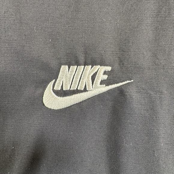 Nike Bomber Jacket Mens Medium Black Zip Woven Unlined Coat Essentials - Picture 5 of 11